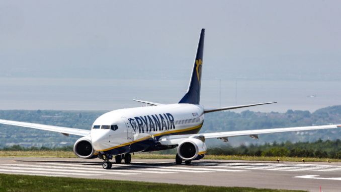 Ryanair Boeing 737-800 at Bristol Airport (Image: UK Aviation Media)