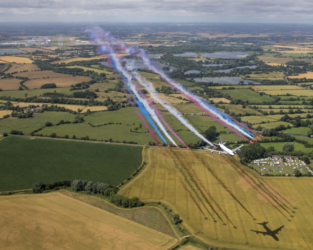 Imagery taken from Red 10’s aircraft piloted by Red 10, Sqn Ldr Adam Collins with Circus 10, Cpl Ashley Keates, Photographer in the rear seat.