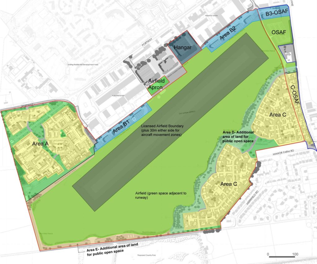 Old Sarum Masterplan from Planning Application