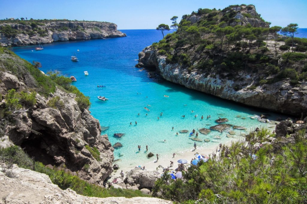 A sheltered cove on Mallorca