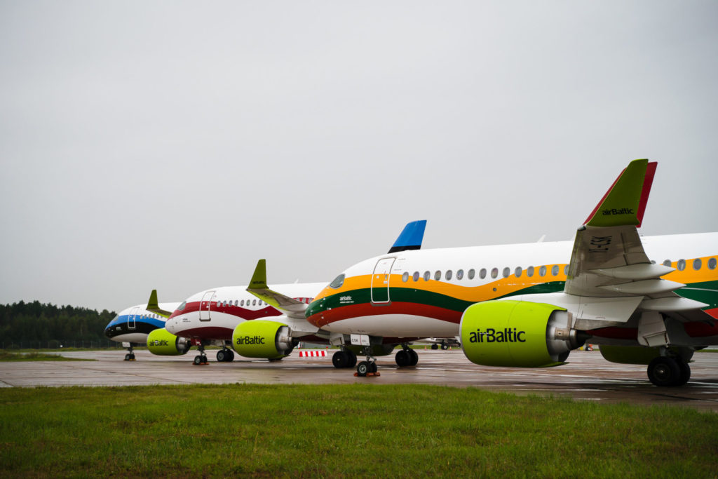 The new liveries of AirBaltic