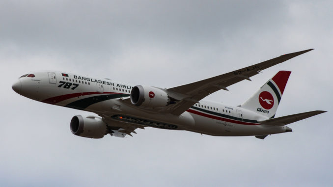 A Biman Bangladesh Boeing 787 Dreamliner