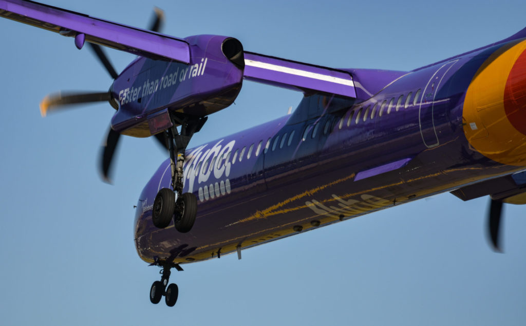 A Flybe Bombardier Dash 8 Q400 (Image: TransportMedia UK)