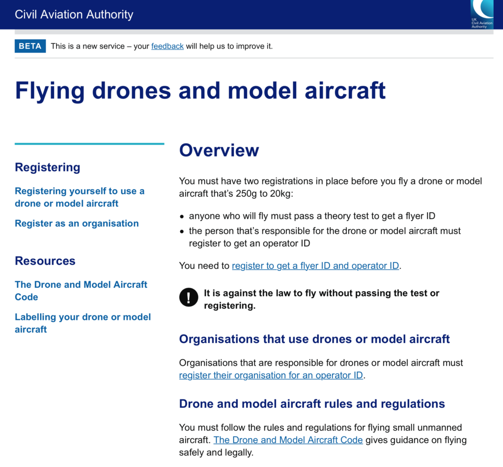 Civil aviation deals authority drone test