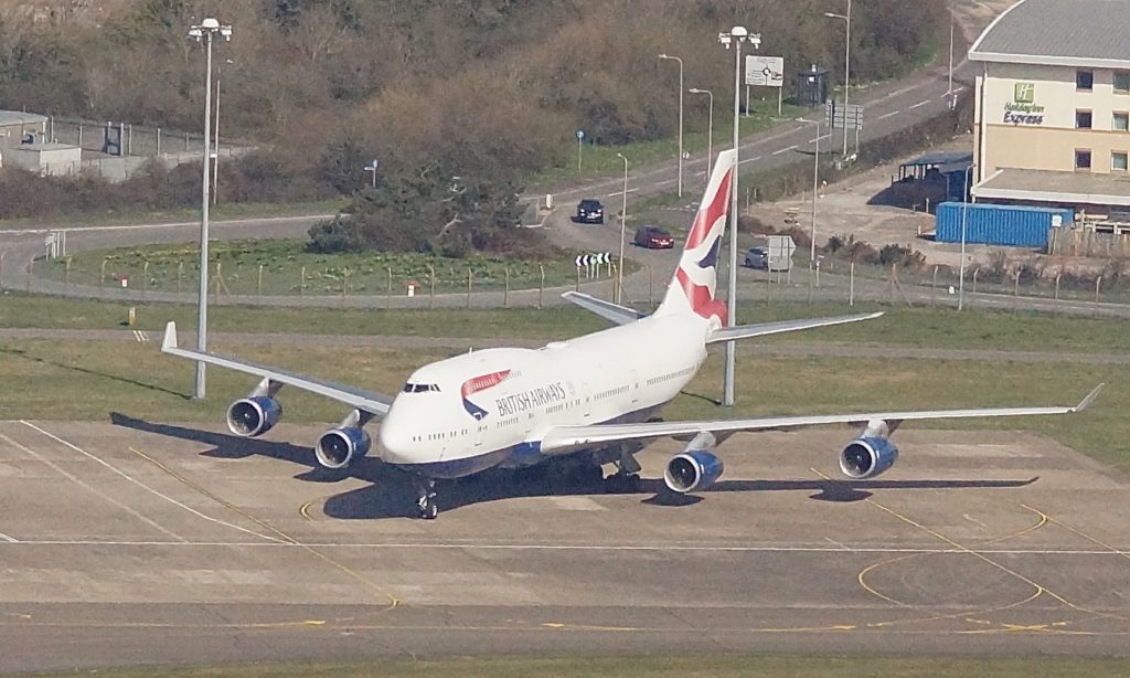 A British Airways 747 at Cardiff Airport (Image: John Bulpin)