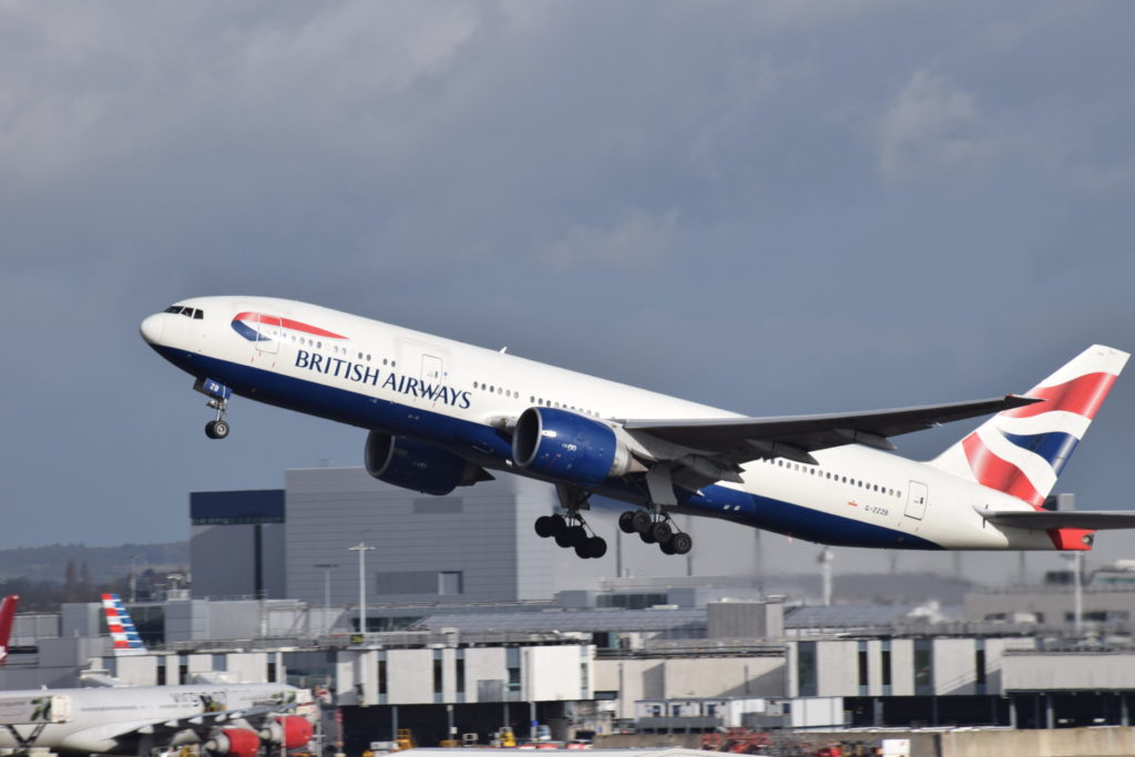 A British Airways Boeing 777-200 takes off from London Heathrow (Image: Max Thrust Digital)