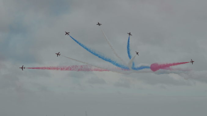 The Wales Airshow held annually at Swansea Bay