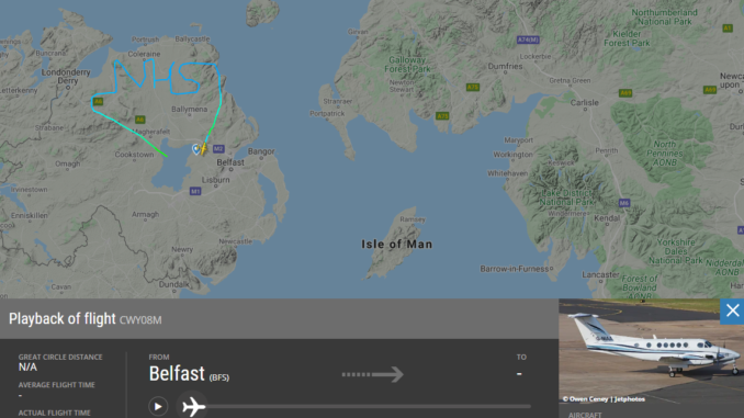 Woodgate Aviation draws NHS in the sky