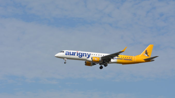 An Aurigny Embraer E195 (Image: UK Aviation Media)