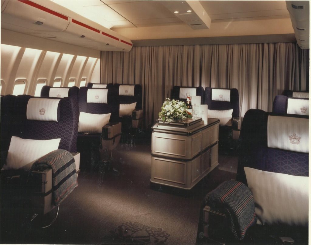 BOAC 747 cabin