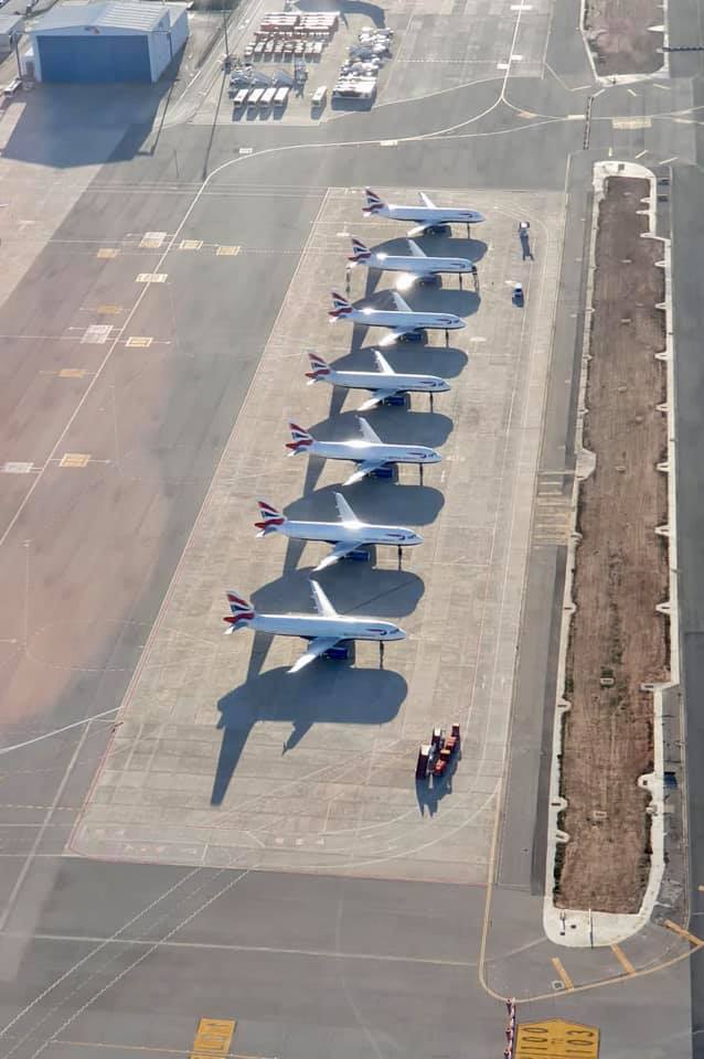 BA Airbus aircraft parked on a remote area at Palma (Image: The Aviation Centre)