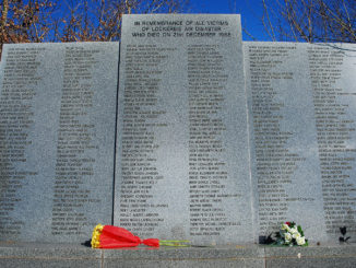 Memorial at Lockerbie Cemetery
