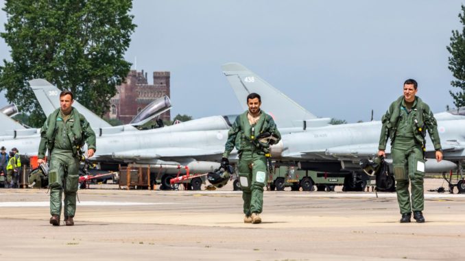 RAF & Qatari pilots operate for the first time in Qatar as Joint Squadron