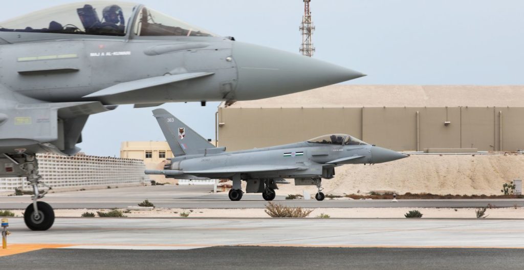 Typhoons in Qatar (Image: Crown Copyright)
