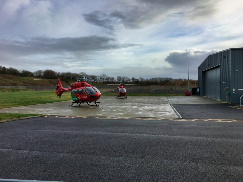 Wales Air Ambulance Dafen Base