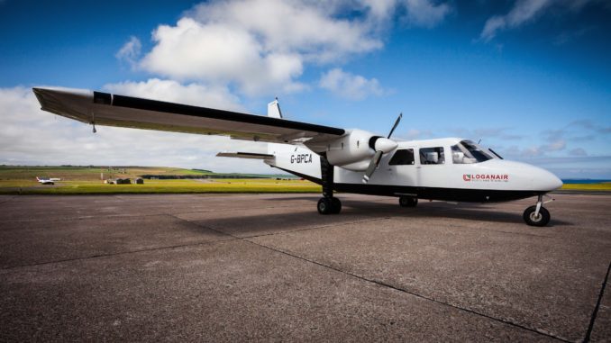 One of Loganair's Britten Norman Islanders