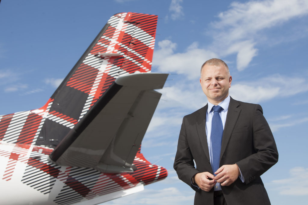 Loganair Chief Executive, Jonathan Hinkles