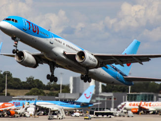 A TUI 757 gets airborne from Bristol Airport (Image: Max Thrust Digital)