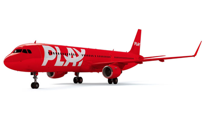 A render of an Airbus A321 in Play livery