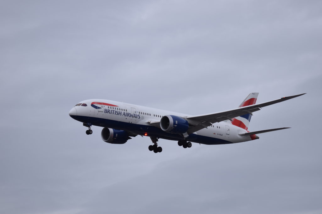 British Airways Boeing 787-8 G-ZBJB on approach to Heathrow (Image: TransportMedia UK)
