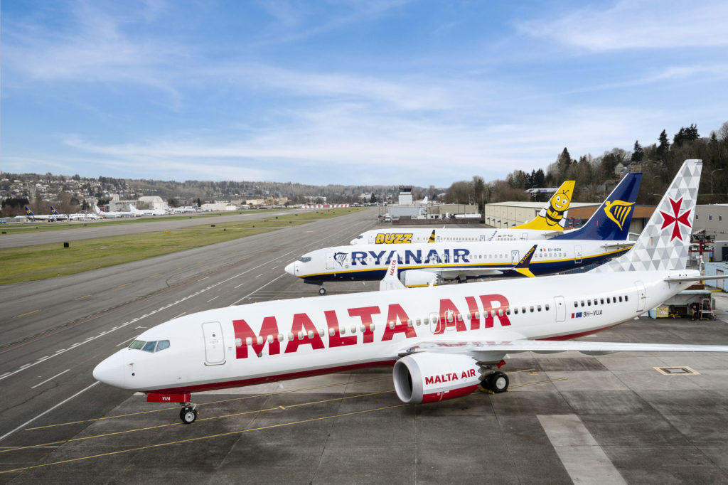 RYR Fleet Ryanair, MaltaAir, Buzz parked at Ramp C, Renton Field