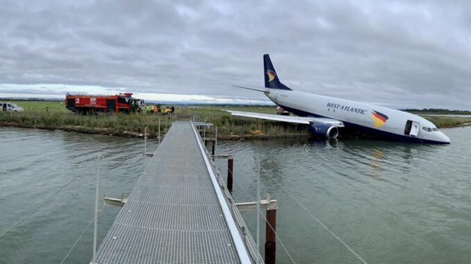 West Atlantic Boeing 737 accident at Montpellier (Image: BEA)