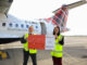 Loganair CEO Jonathan Hinkles and Heathrow’s Aviation Director, Joanna Taso