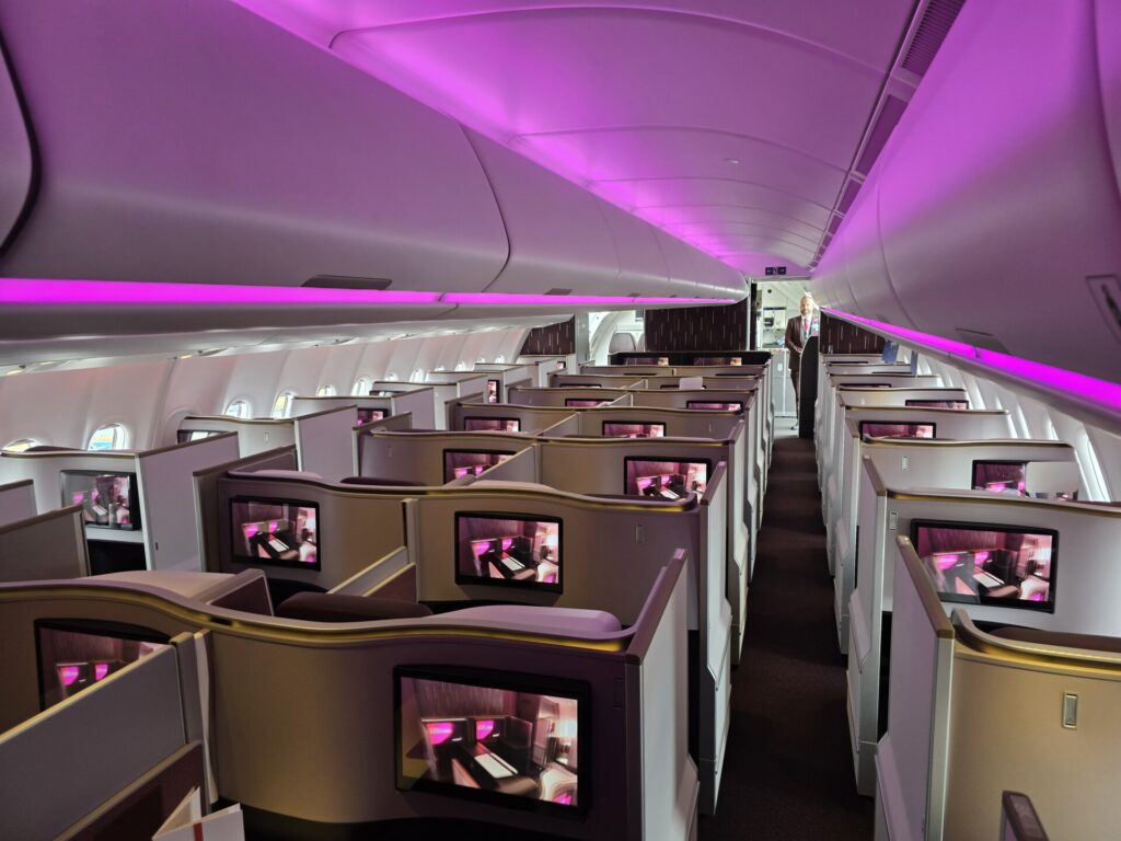 Virgin Media Upper class cabin