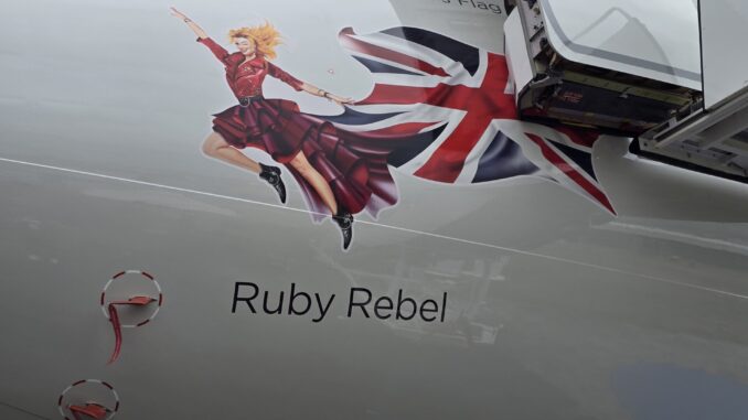 Ruby Rebel, the latest nose icon on Virgin Atlantic's A330neo