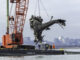 The wreckage of the US Army Blackhawk is recovered from the Potomac River (Image: NTSB/Public Domain)