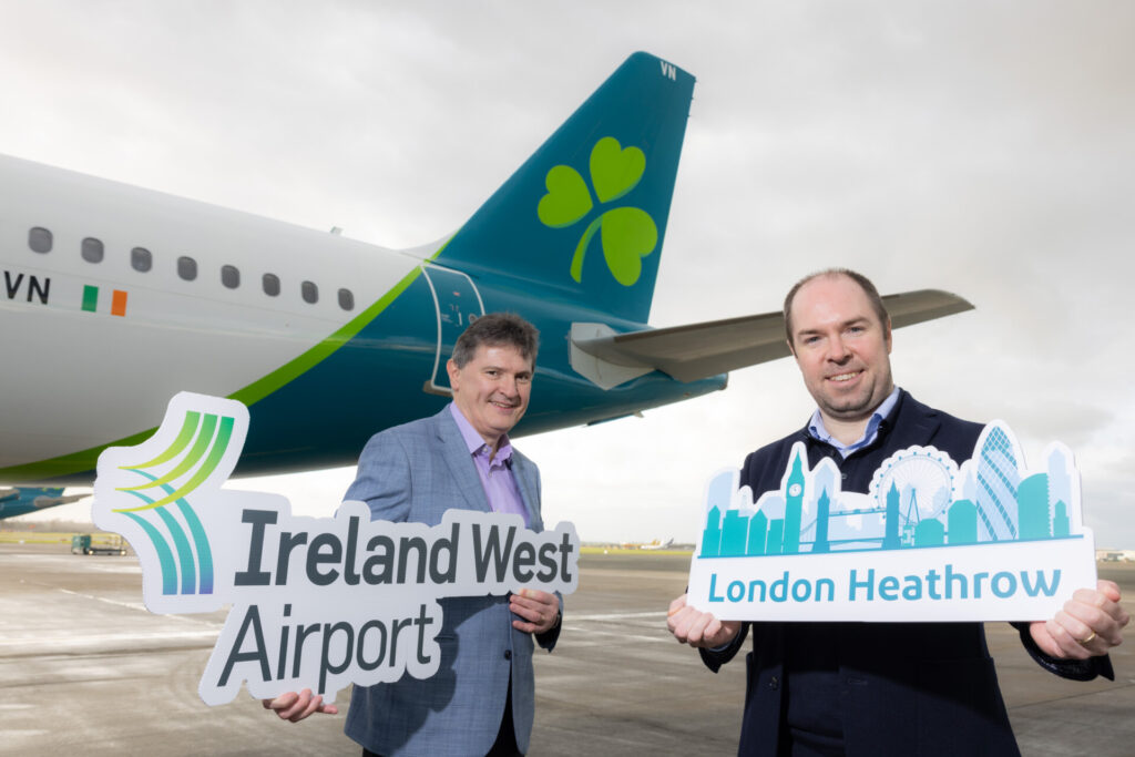 Aer Lingus announces new route from Ireland West Airport Knock to London Heathrow