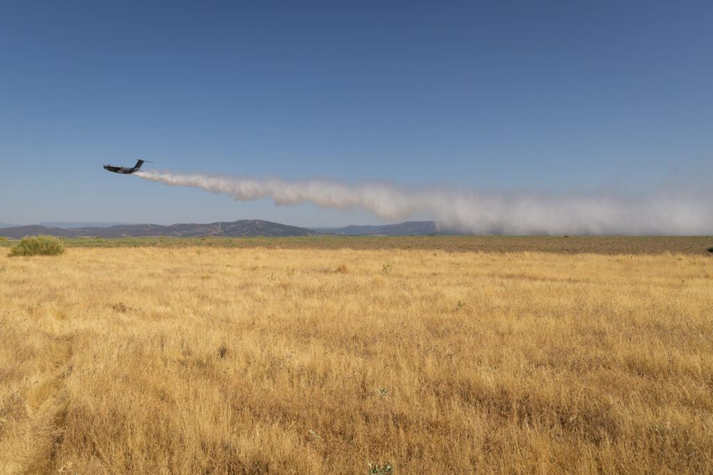 Airbus A400M successfully tests firefighting kit (Image: Airbus)