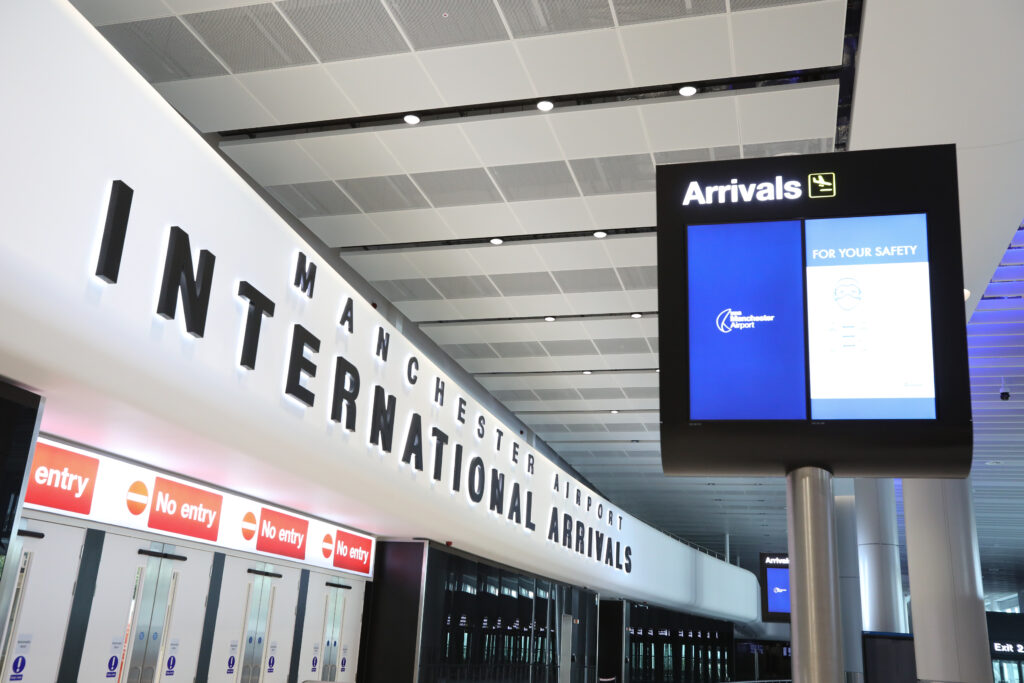 Manchester Airport Terminal 2 arrivals area