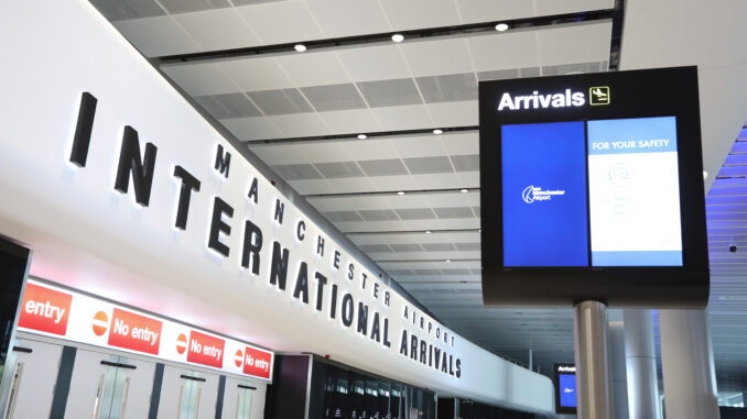 Manchester Airport Terminal 2 arrivals area