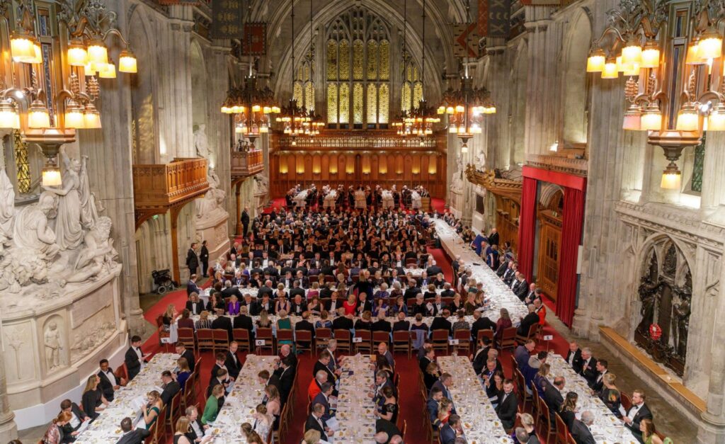The Honourable Company of Air Pilots Trophies and Awards Banquet in the Guildhall, London, on 26th October 2023. (Image: HCAP)