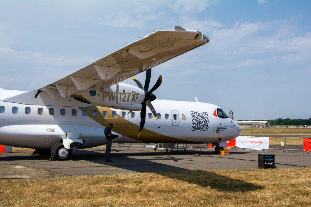 SAF Fuelled ATR (Image: UK Aviation Media)