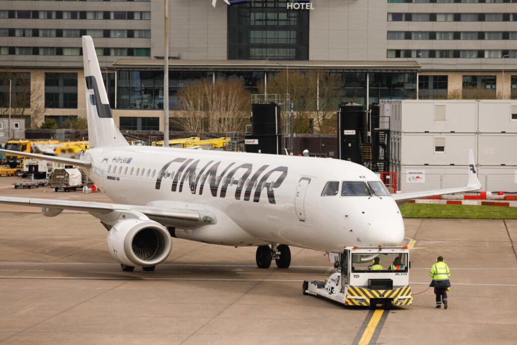 Finnair celebrates 30 years of flying to Manchester Airport