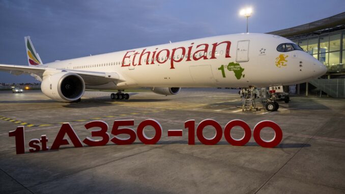 First Ethiopian Airlines A350