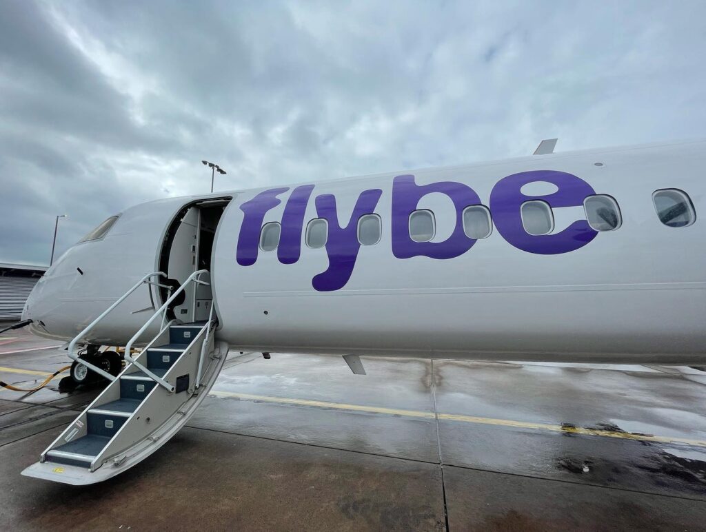 Flybe Dash 8 at Belfast City Airport (Image: Harrison Sharp)