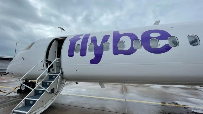 Flybe Dash 8 at Belfast City Airport (Image: Harrison Sharp)