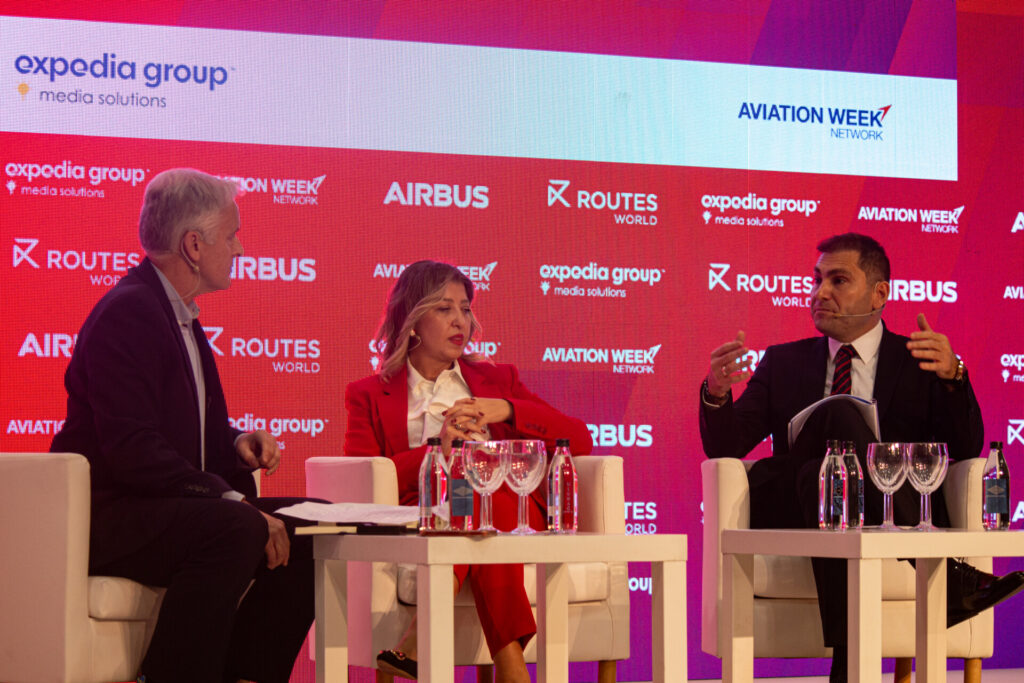 Acting CEO of iGA Istanbul Airport, Selahattin Bilgen addressed a key note panel during the Routes World 2023 event