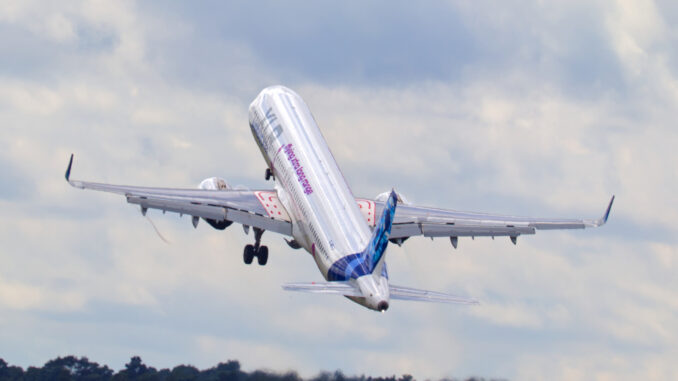 Airbus showcased the A321XLR at FIA2024 (Image: UK Aviation Media / John Moore)