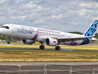 Airbus showcased the A321XLR at FIA2024 (Image: UK Aviation Media / John Moore)