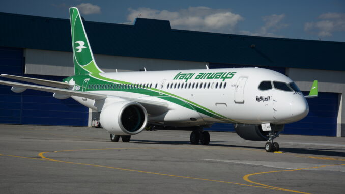 Iraqi Airways A220-300 YI-ARE (Image: Airbus)