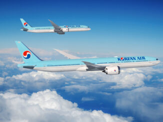 Boeing and Korean Air announced today the airline's intent to purchase up to 50 of Boeing's highly fuel-efficient widebody airplanes, including 20 777-9s and 20 787-10s with options for 10 more of the largest 787 Dreamliner variant.
