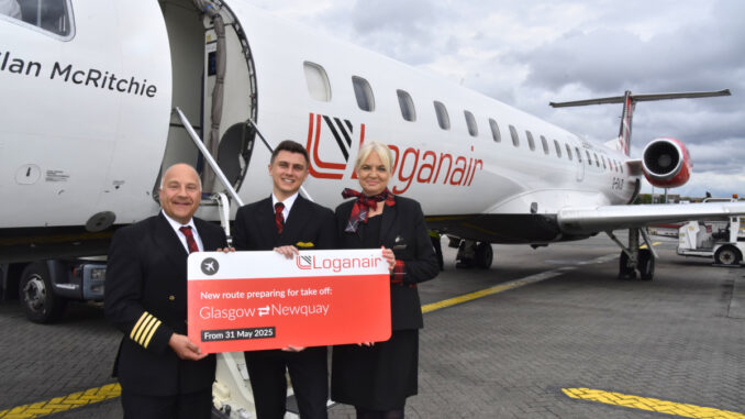 Loganair launches new Glasgow to Newquay route Loganair launches new Glasgow to Newquay route