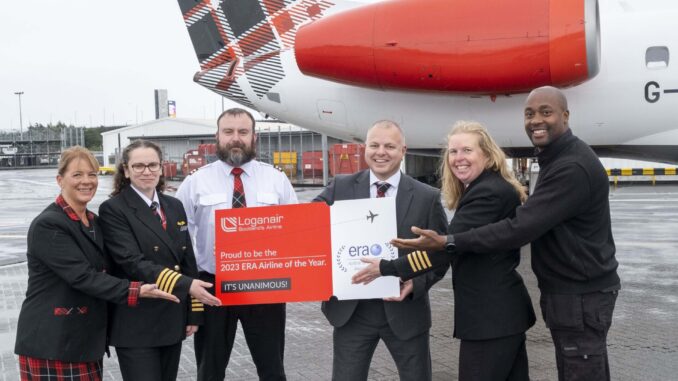 Loganair voted Airline of the Year 2023 by ERA