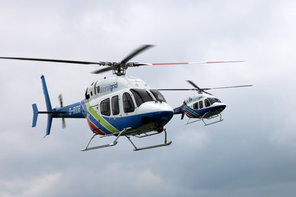 National Grid Bell Helicopters (Image: NG)