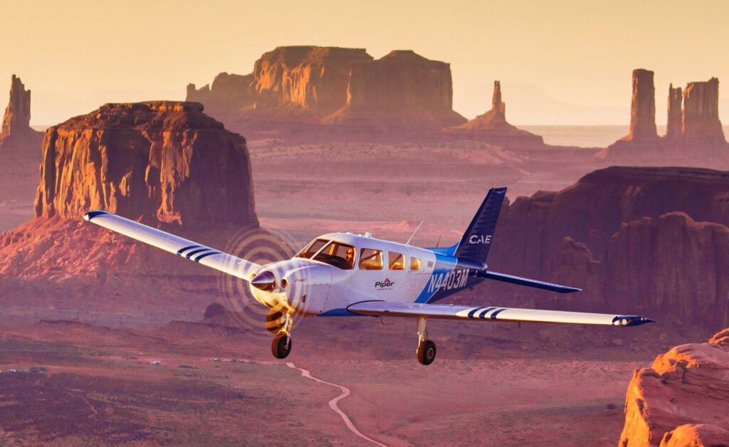 CAE’s electrified Piper Archer® training aircraft (CNW Group/CAE INC.)