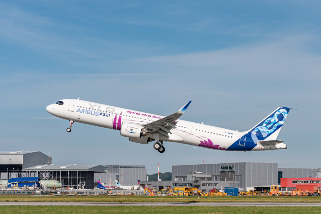 Pratt and Whitney GTF powered Airbus A321XLR